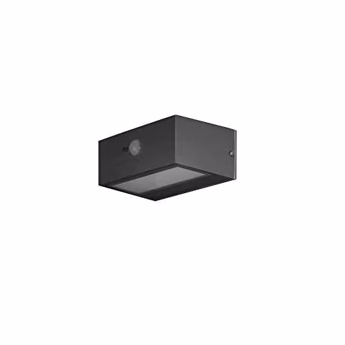 Netlighting Top LED Outdoor Down Wall Lamp in Grey with Warm White 3000K Light and IP44 Rating – 1