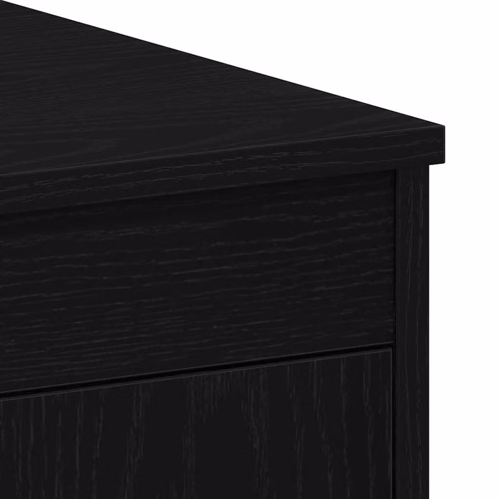 Berkfield Home Modern Writing Desk in Black Oak, W/D/H: 100 x 50 x 76 cm – 5