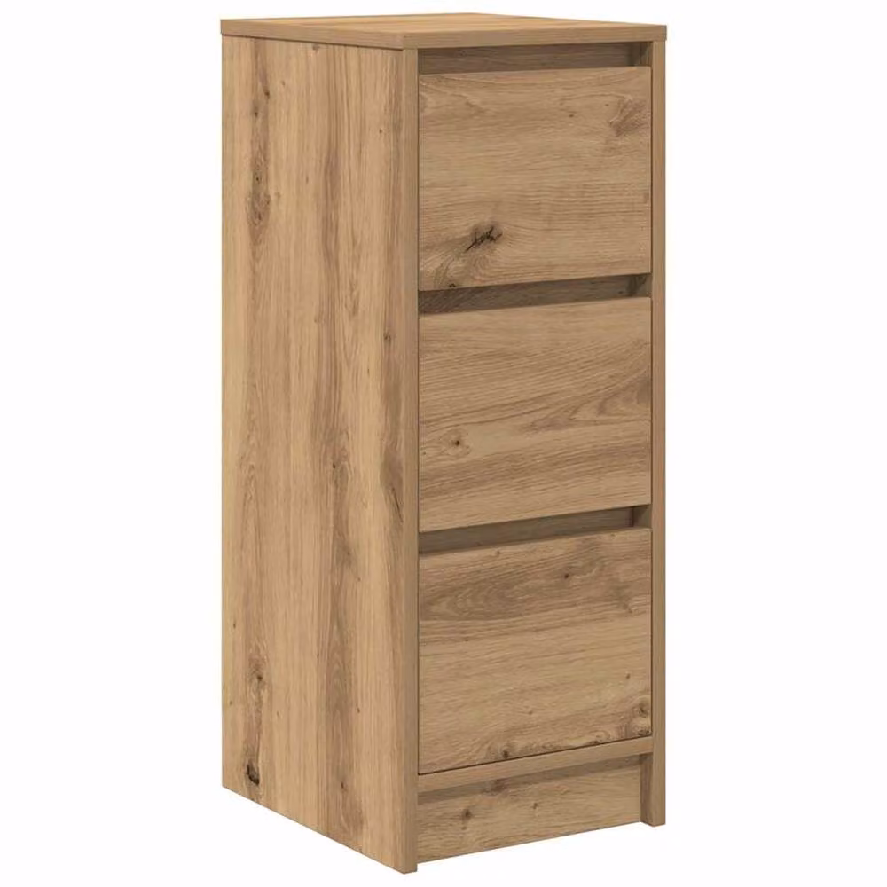 Berkfield Home Artisan Oak Sideboard in Brown, W/D/H: 29.5 x 34 x 76 cm – 2