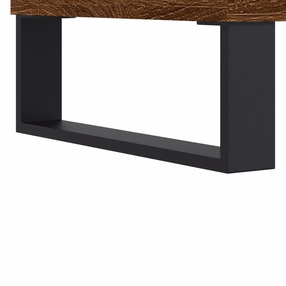 Berkfield Home Set of 2 Brown Oak Coffee Tables, W/D/H: 50 x 46 x 35 cm – 4