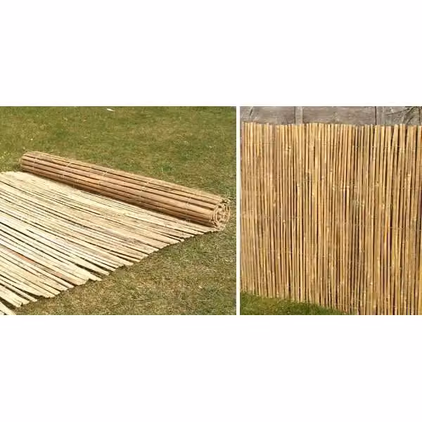 Papillon Brown Woven Bamboo Slat Fencing Screening Mat, H: 200 cm x W: 300 cm – 3