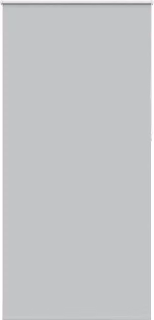 Berkfield Home Blackout Roller Blind in Light Grey, Thermal Insulating Polyester, W: 95 cm, H: 210 cm