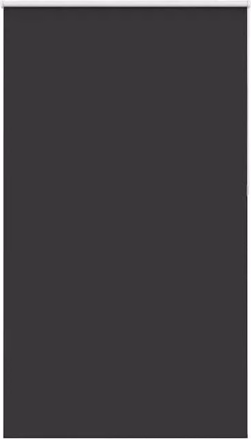Berkfield Home Blackout Roller Blind, Black Polyester, W: 121.6 cm, H: 230 cm