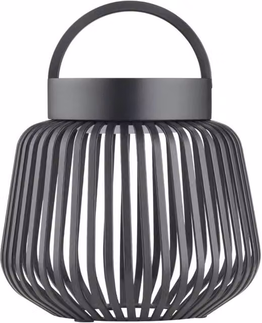 Blomus LITO Battery LED Table Lamp XS, Black, Dimmable Rechargeable Aluminium Lantern – 1
