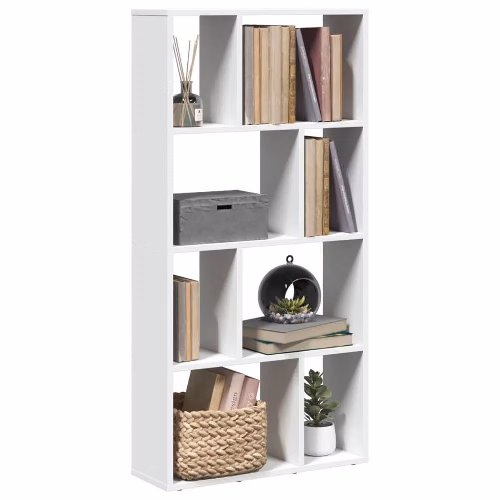 Berkfield Home Durable White MDF Bookcase, W/D/H: 60 x 20 x 120 cm – 2
