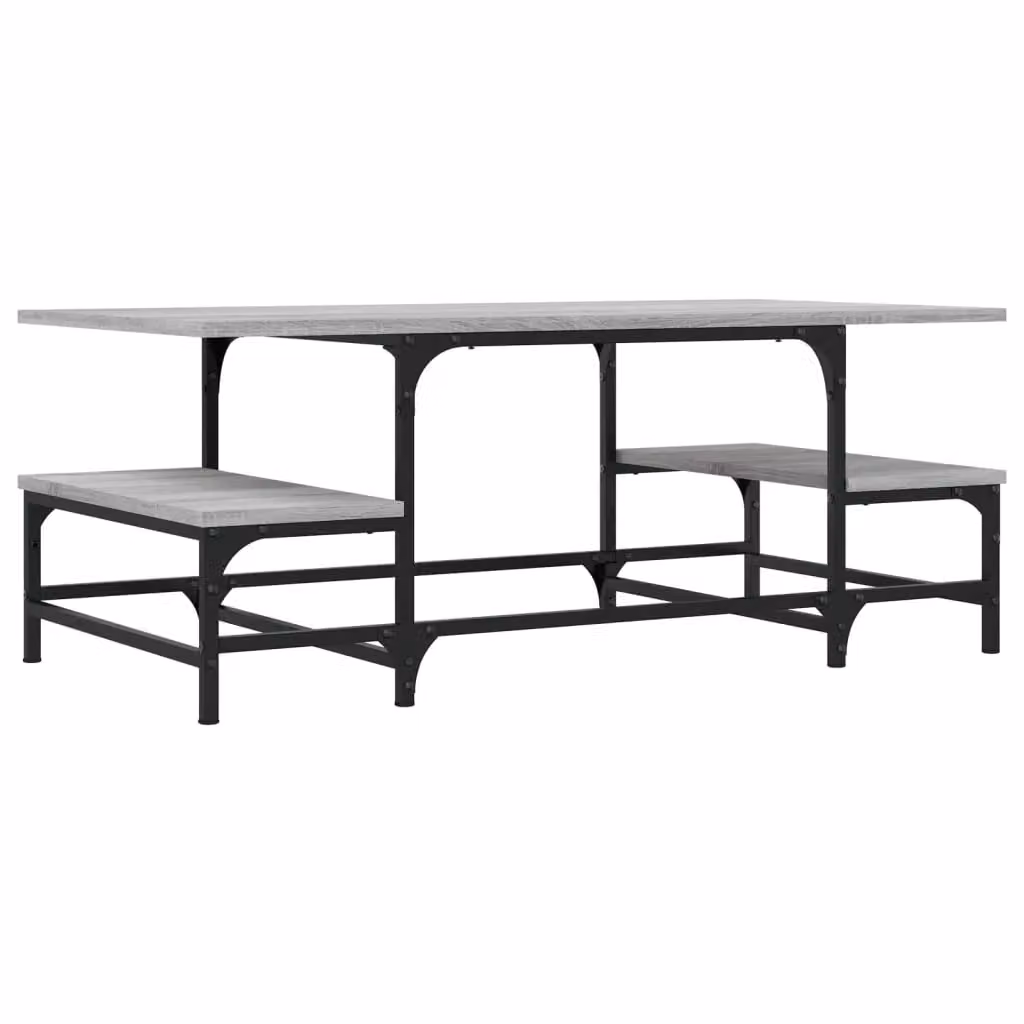 Berkfield Home Grey Sonoma Coffee Table in Engineered Wood, W: 100 cm, D: 50.5 cm, H: 40 cm – 2