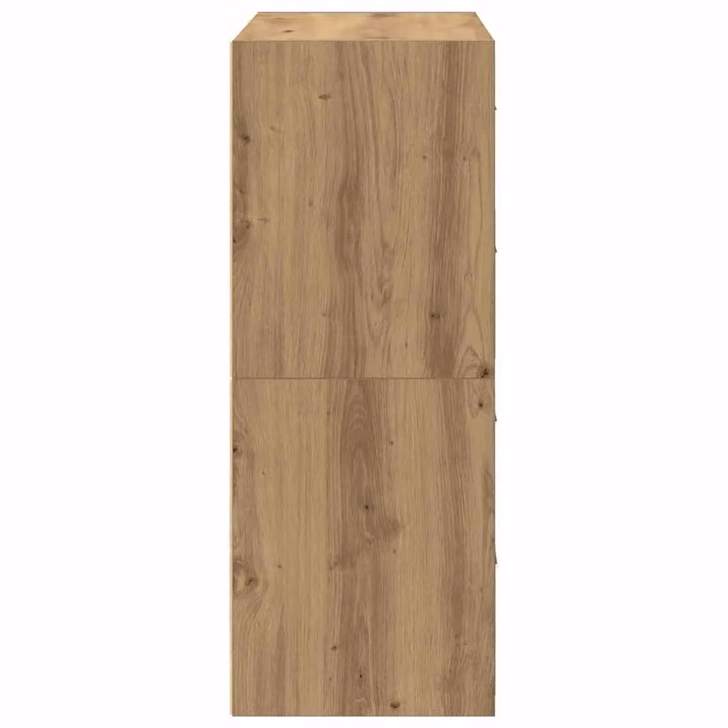 Berkfield Home Artisan Oak Cabinets with 2 Drawers, Set of 2, Brown, W: 60 cm, D: 31 cm, H: 40 cm – 2