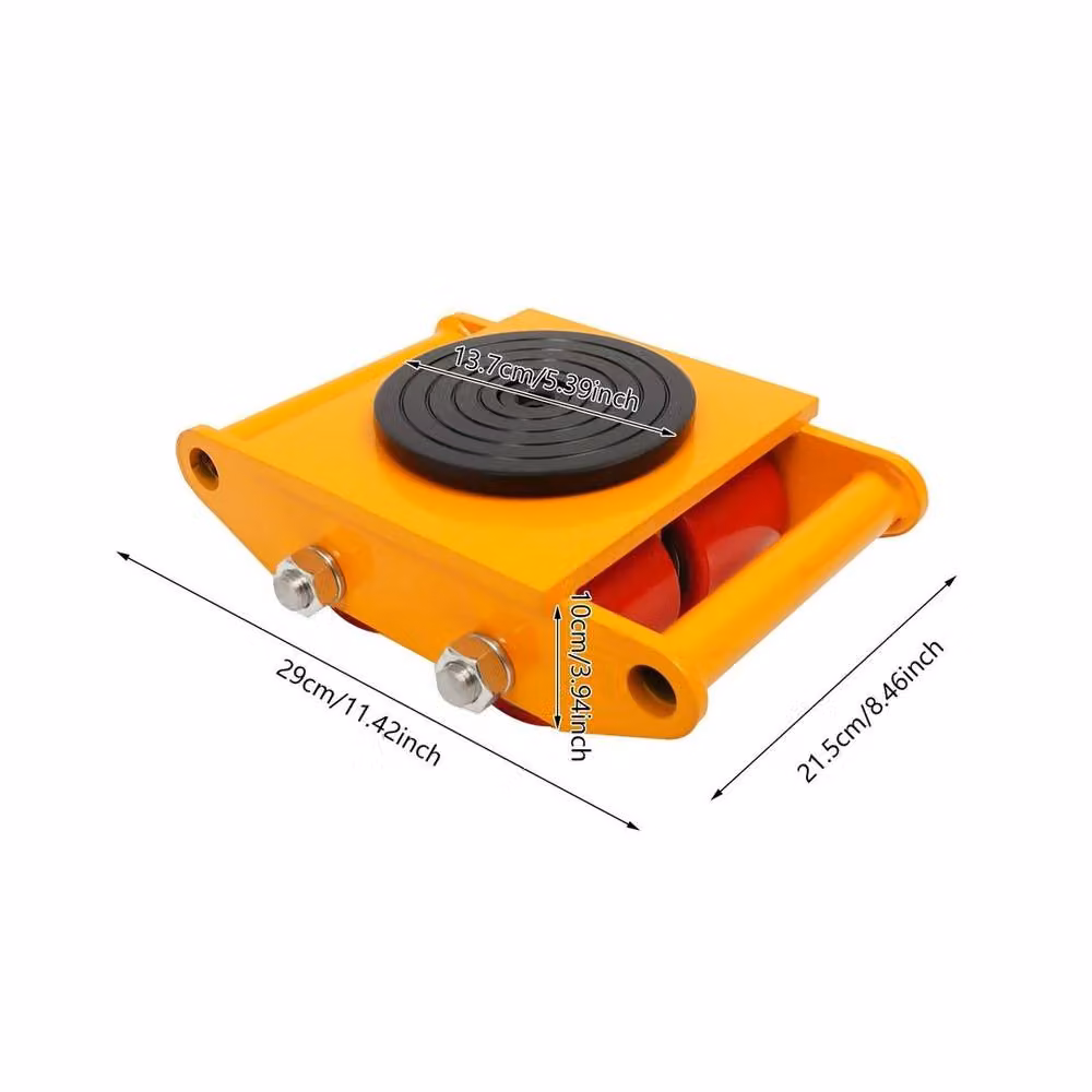 NESTLUNE 6T Heavy Duty 360 Degree Rotation Machinery in Orange, W: 10000 mm, D: 520 mm – 2