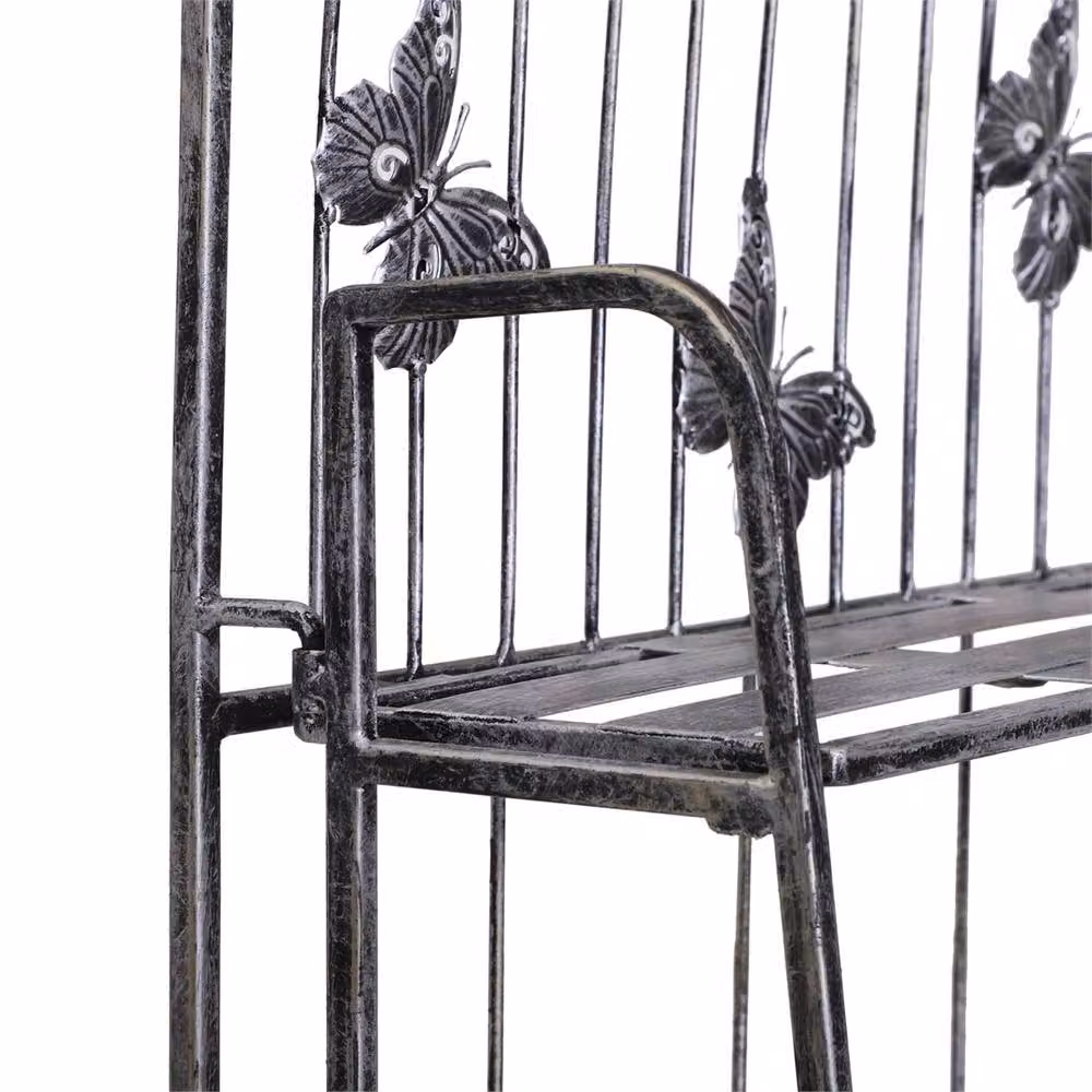 Havendro 3 Tier Metal Folding Plant Stand Display Rack in Silver – 5