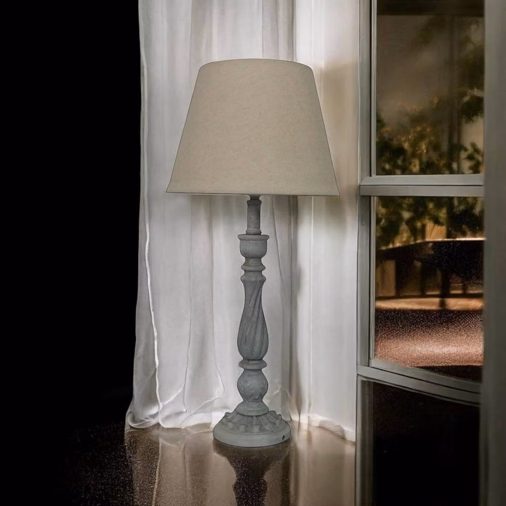 ii Minster Tabletop Lamp and Shade in Grey, W/D/H: 12 x 12 x 54 cm – 3