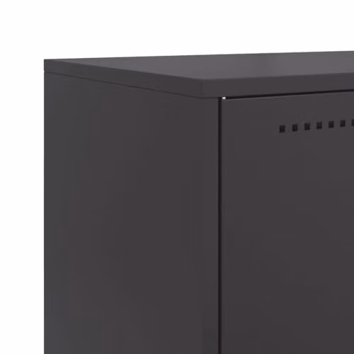 vidaXL Industrial Metal Sideboard in Black, W/D/H: 68.5 x 38.5 x 123.5 cm – 3