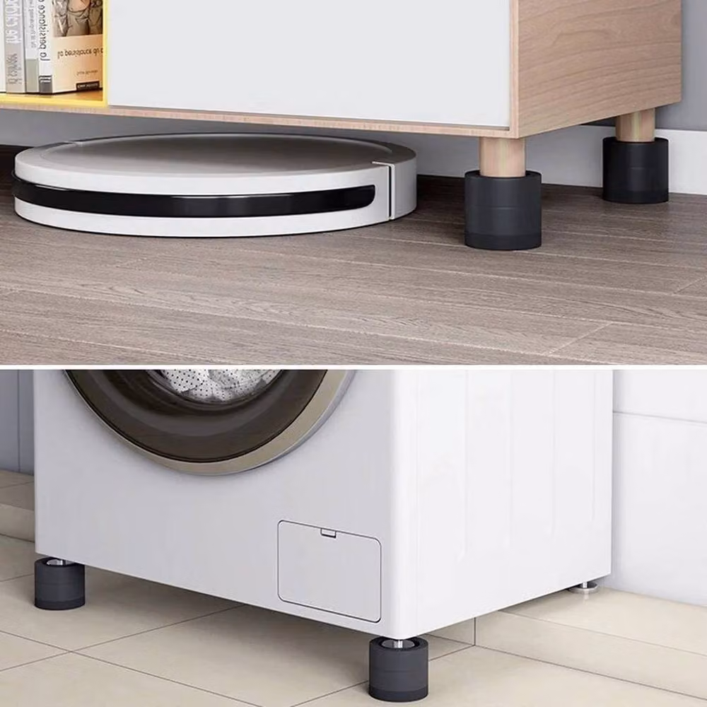 EONLION 4-Piece Round Bed Risers Leg Lifts in Black – 5