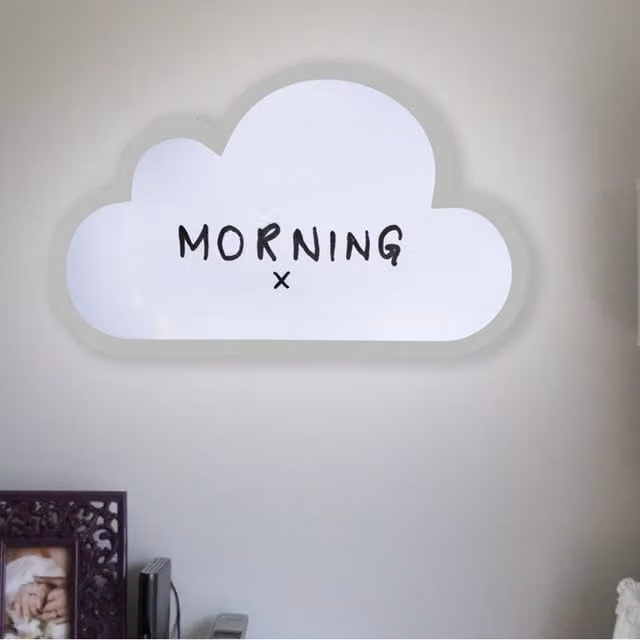 Maison Des Cadeaux Retro Cloud LED Light Sign White – 1
