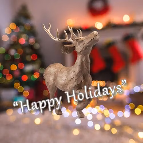 VFM e-Store Gold Christmas Standing Deer Decoration, H 53 cm x W 16 cm – 4