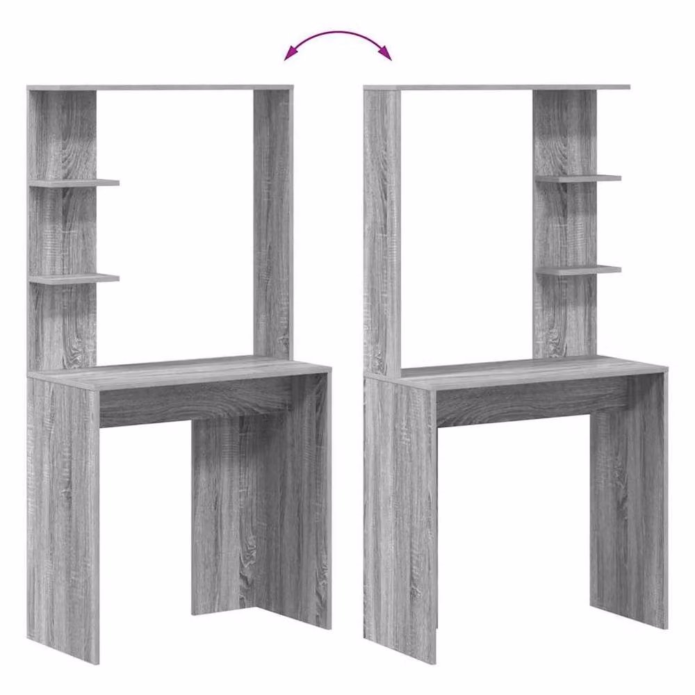 Berkfield Home Grey Sonoma Engineered Wood Compact Computer Desk – 6