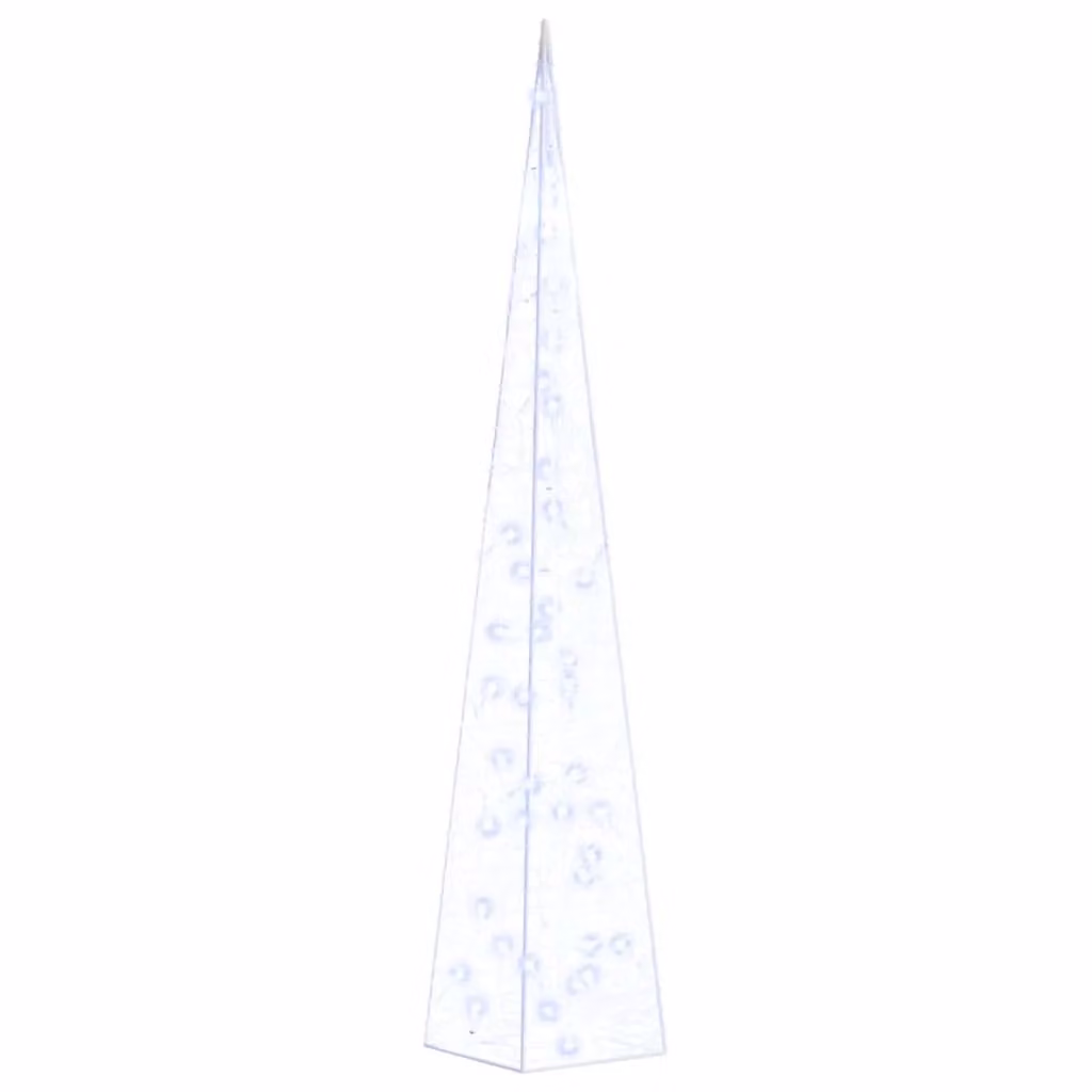Berkfield Home Blue Acrylic Decorative LED Light Cone, Height: 90 cm – 2
