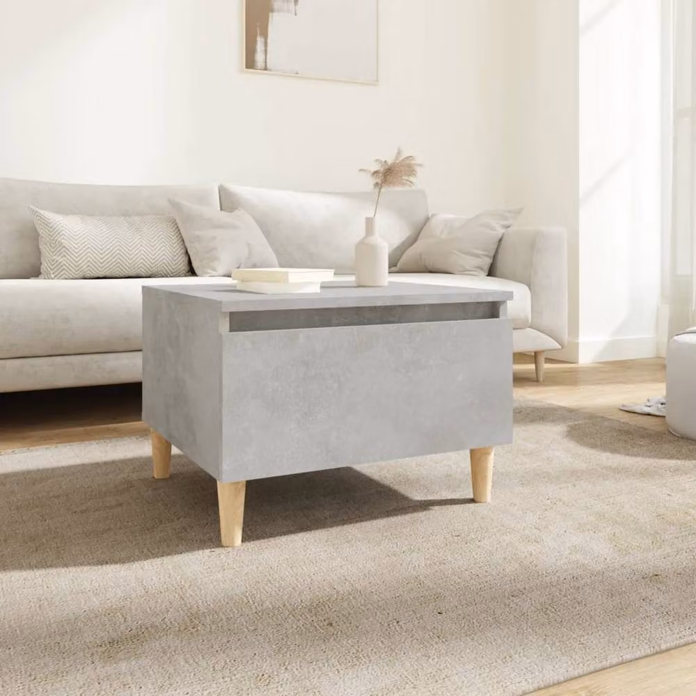 Berkfield Home Grey Concrete Effect Side Table W/D/H: 50 x 46 x 35 cm – 2