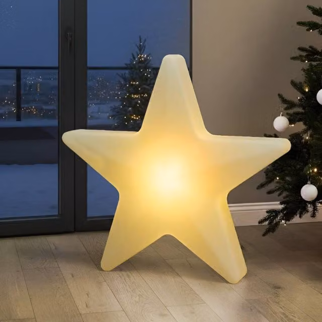 Wyld and Coco Outdoor Star LED Floor Lamp, White RGB, IP54 – 1