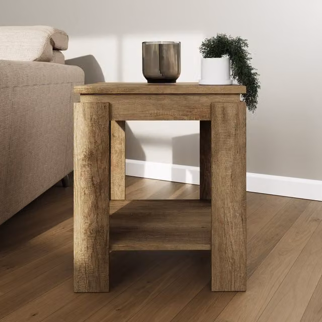GFW Canyon Modern Oak Lamp Table
