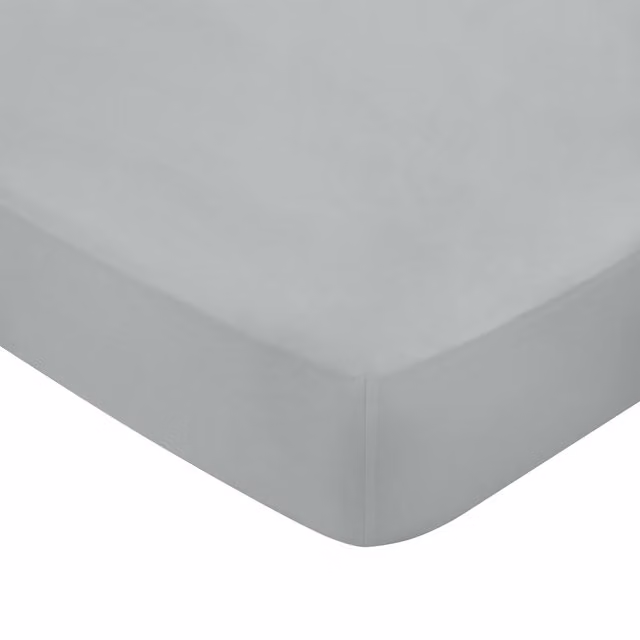 Bedeck of Belfast 1951 Luxury 600 Thread Count Egyptian Cotton King Size Fitted Sheet, Grey, W: 180 cm, D: 200 cm