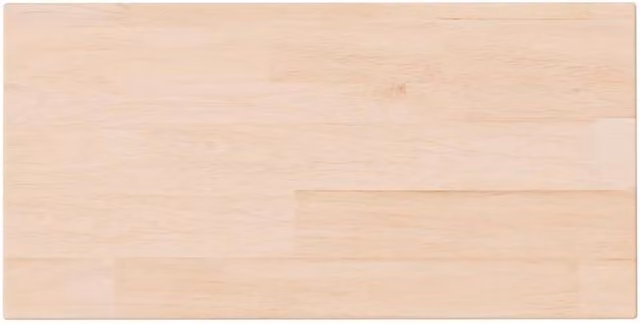 Berkfield Home Untreated Solid Oak Shelf Board, Light Beige, W: 40 cm, D: 20 cm, H: 1.5 cm