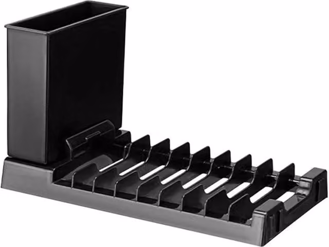 PAWNORA Black Plastic Rectangular Dish Drying Rack