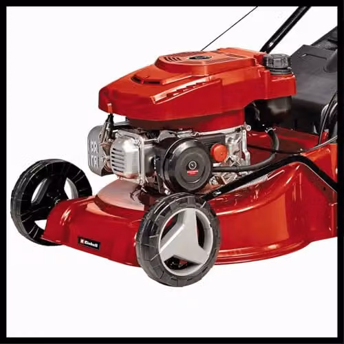 Einhell Self-Propelled Petrol Lawn Mower in Red and Black with 40 cm Cutting Width and Collection Bag – 6