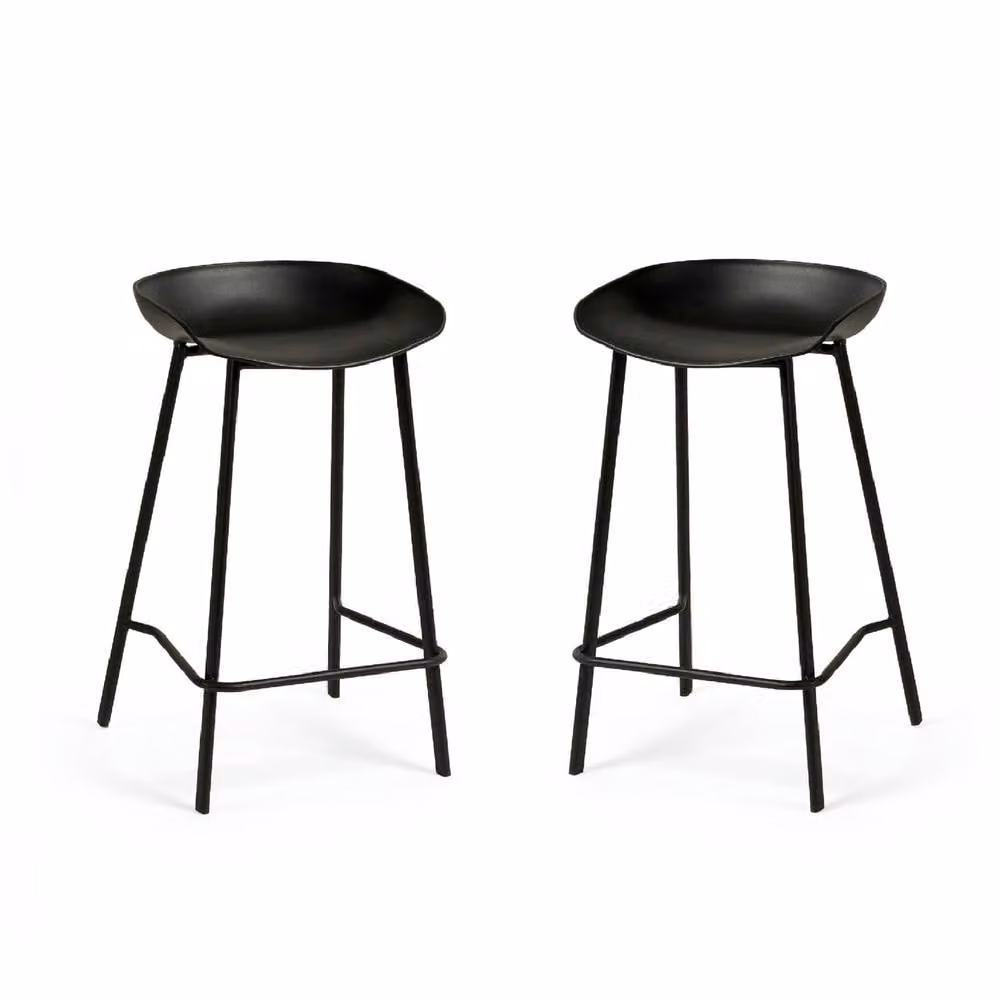 netfurniture Mayfair Bar Stool Set of 2 in Black – 3