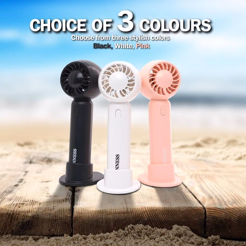 Tanness Portable Handheld Mini Fan with Foldable Design and USB Rechargeable Functionality in Pink – 6