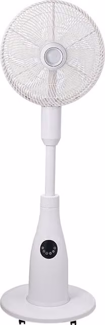 Living Star Misting Spray Pedestal Fan with Remote Control, White