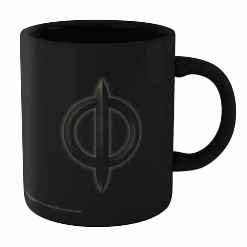 Zavvi Magic The Gathering Phyrexia Symbol Ceramic Mug in Black and Multicolour