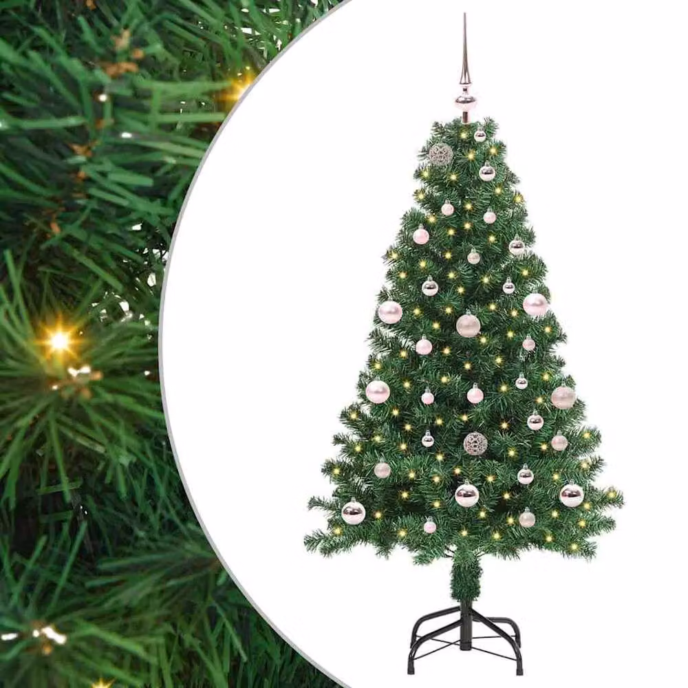 Berkfield Home Green Artificial Christmas Tree with 150 LEDs and Stand, Height: 150 cm – 2