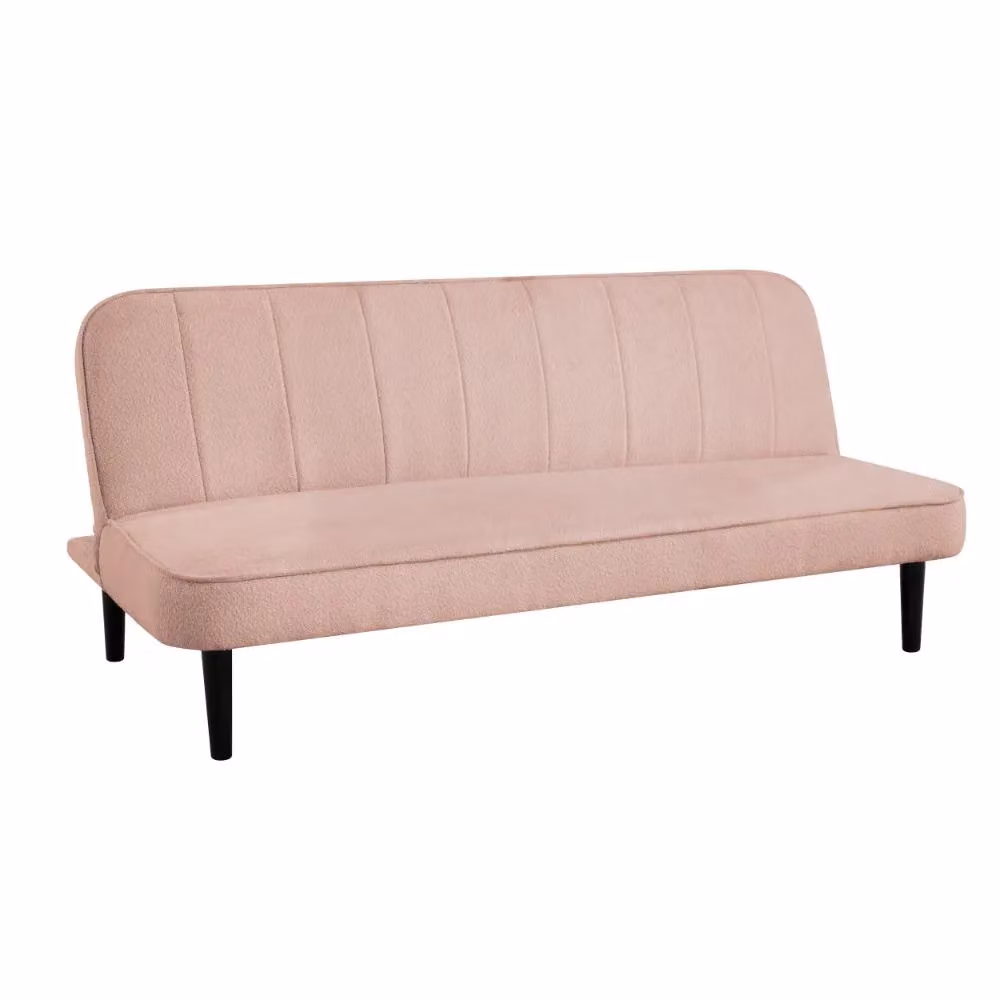 Home Detail Begonia 3 Seater Pink Bouclé Fabric Click Clack Sofa Bed W/D/H: 179 x 104 x 81 cm – 2