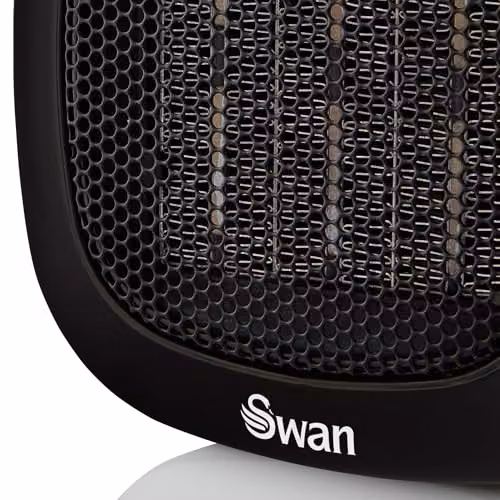 Swan 700W Plug-In Fan Heater with Timer and Overheat Protection, Black – 3