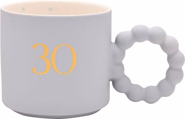 Confetti Women's Celebrations Geometric Mug in Blue and Gold