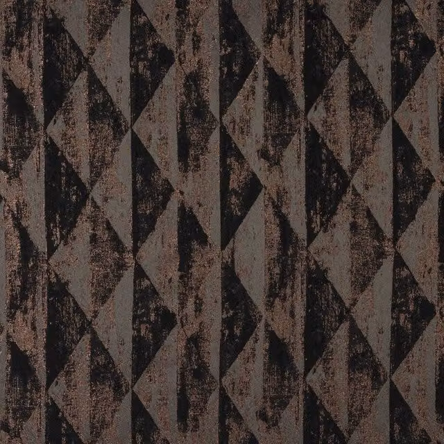 Terrys Mystique Graphic Velvet Fabric in Bronze, Multicolour and Black