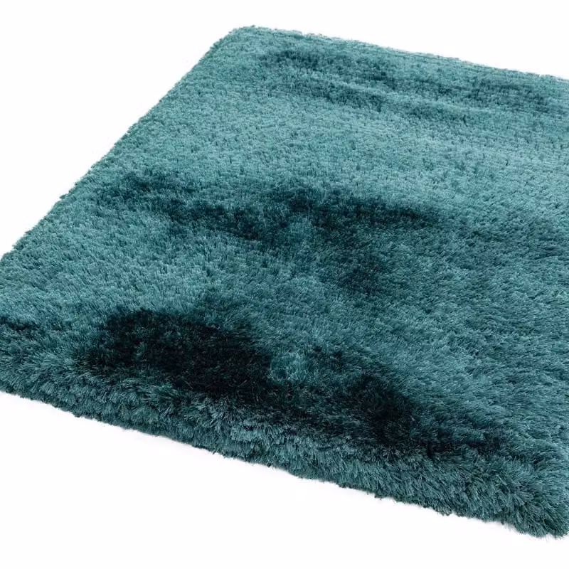 The Rug Shop UK Blue Plain Modern Rectangular Easy Care Polyester Rug W/D/H: 140 x 200 cm – 3