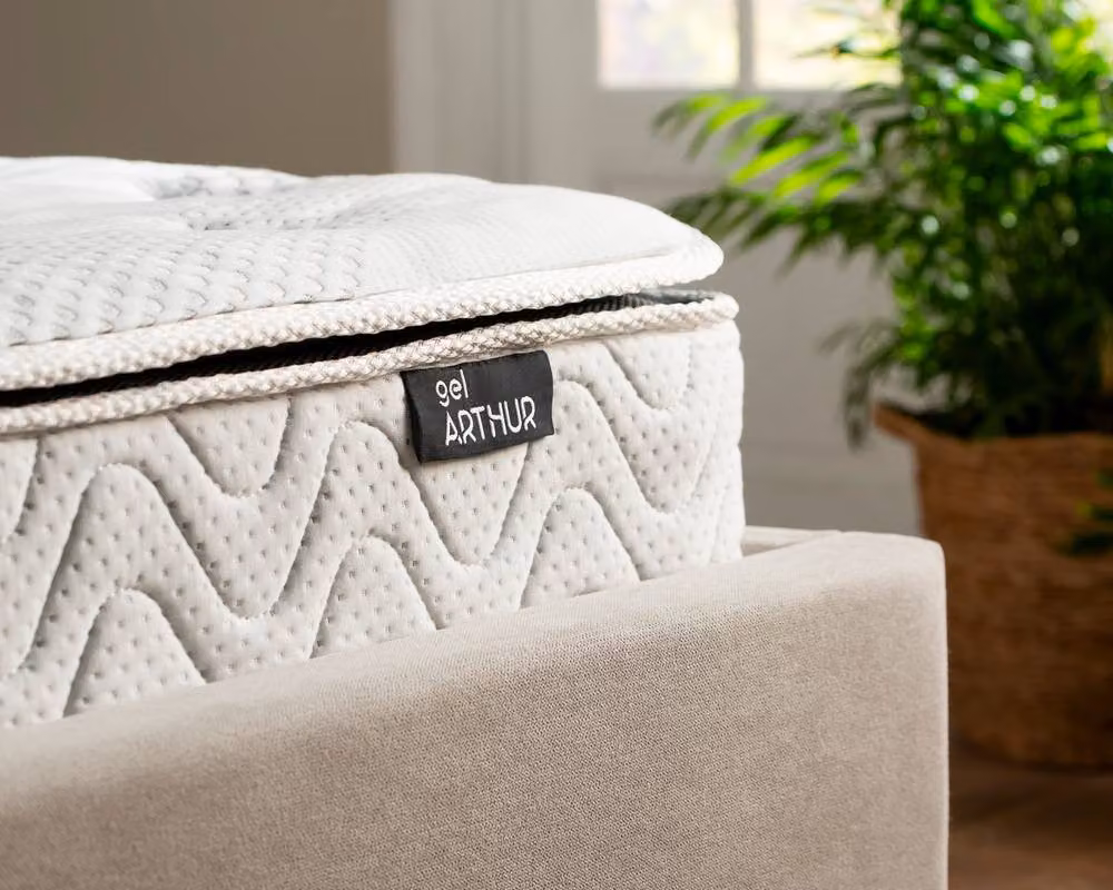 Arthur Sleep Arthur 1500 Hybrid Gel Mattress in White, W/D/H: 140 x 200 cm – 3