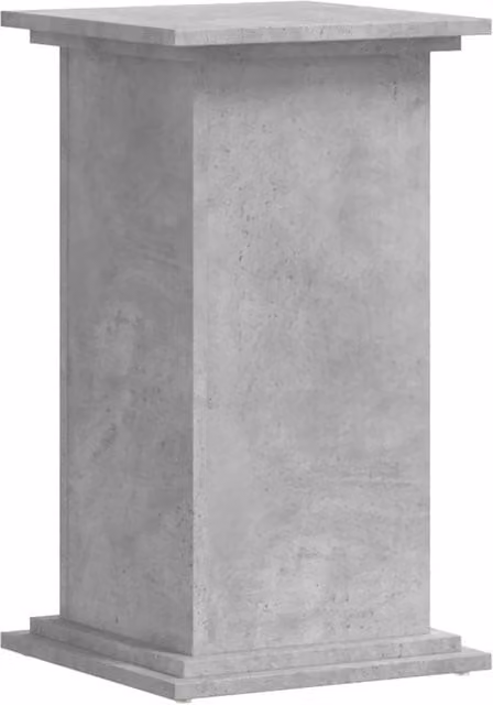 Berkfield Home Modern Square Plant Stand in Concrete Grey, W/D/H: 33 x 33 x 60 cm – 1