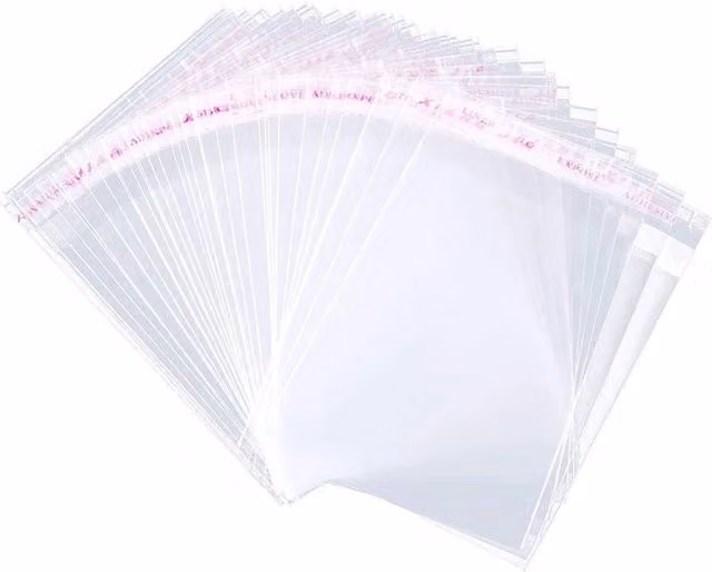 FLAVORA Transparent Plastic Display Bags W/D/H: 7.62 x 17.78 x 7.62 cm – 1