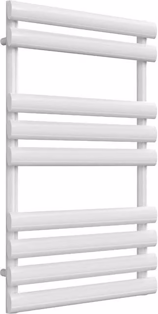 Bathroom Kingdom Arbori White Designer Flat Panel Heated Towel Rail W: 50 cm, H: 82 cm
