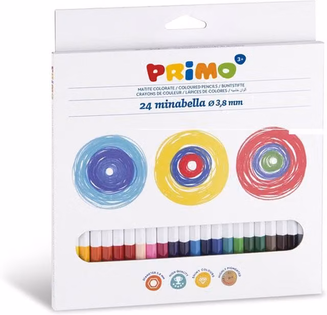 Minabella 24 Multicolour Pigment Wood Coloured Pencils