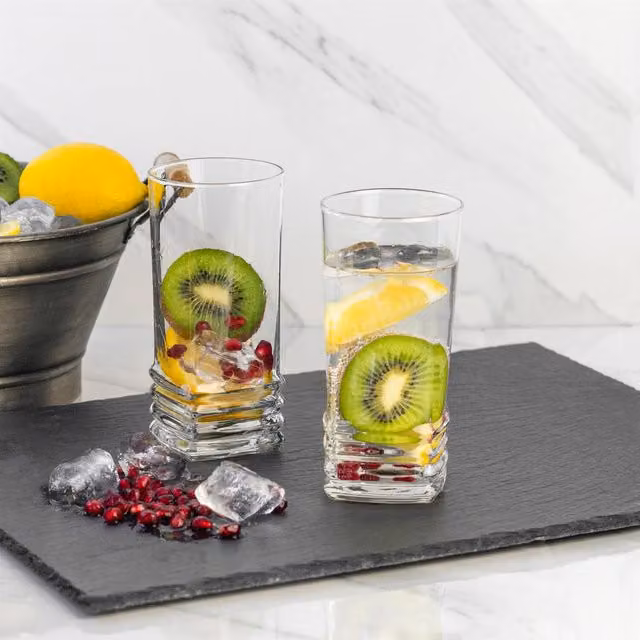 LAV Elegan Transparent Glass Tumbler Pack of 6, 335 ml