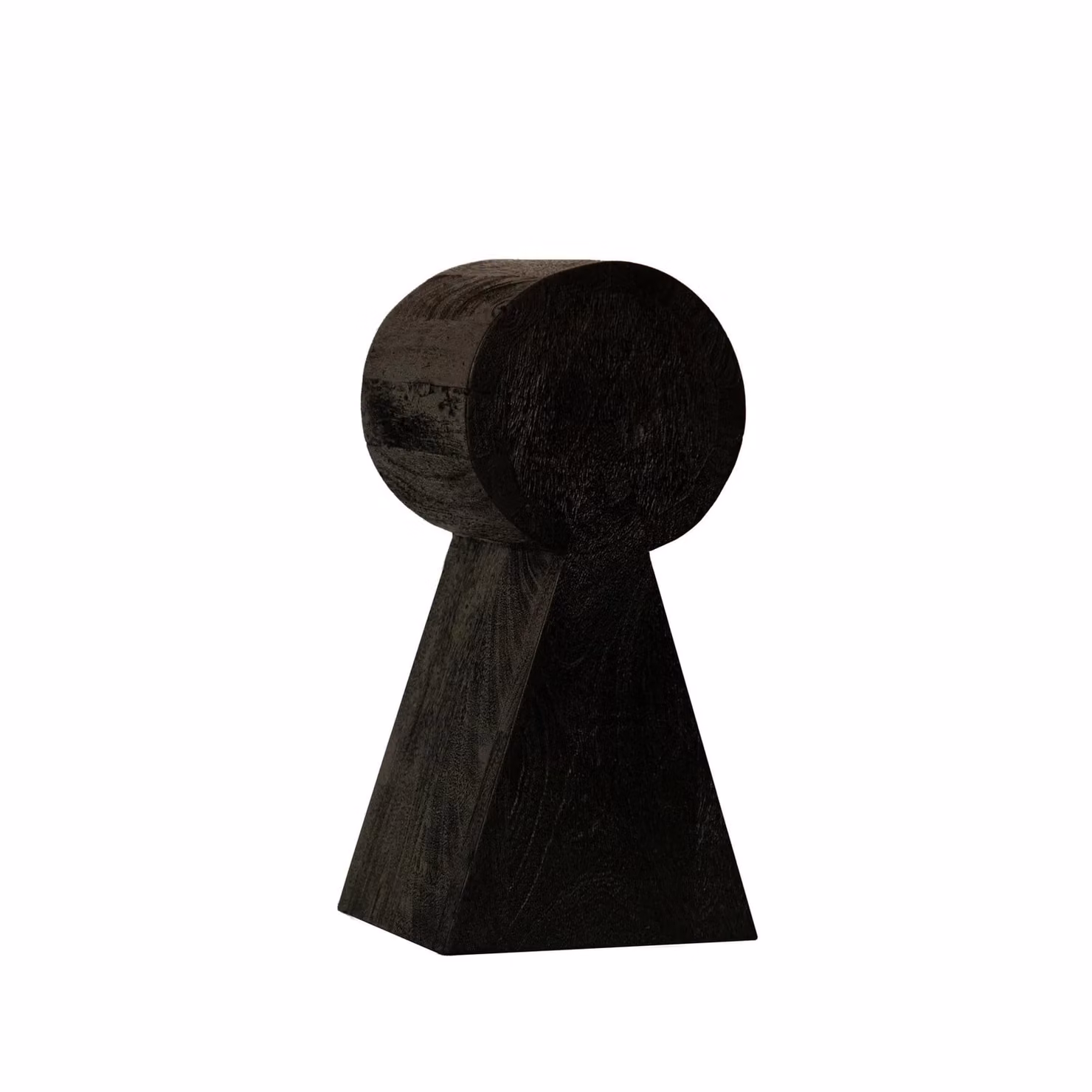 Dome Deco TIBESTI Black Abstract Wood Tabletop Centrepiece
