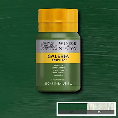 Winsor & Newton Galeria Acrylic Paint Sap Green 250ml – 3