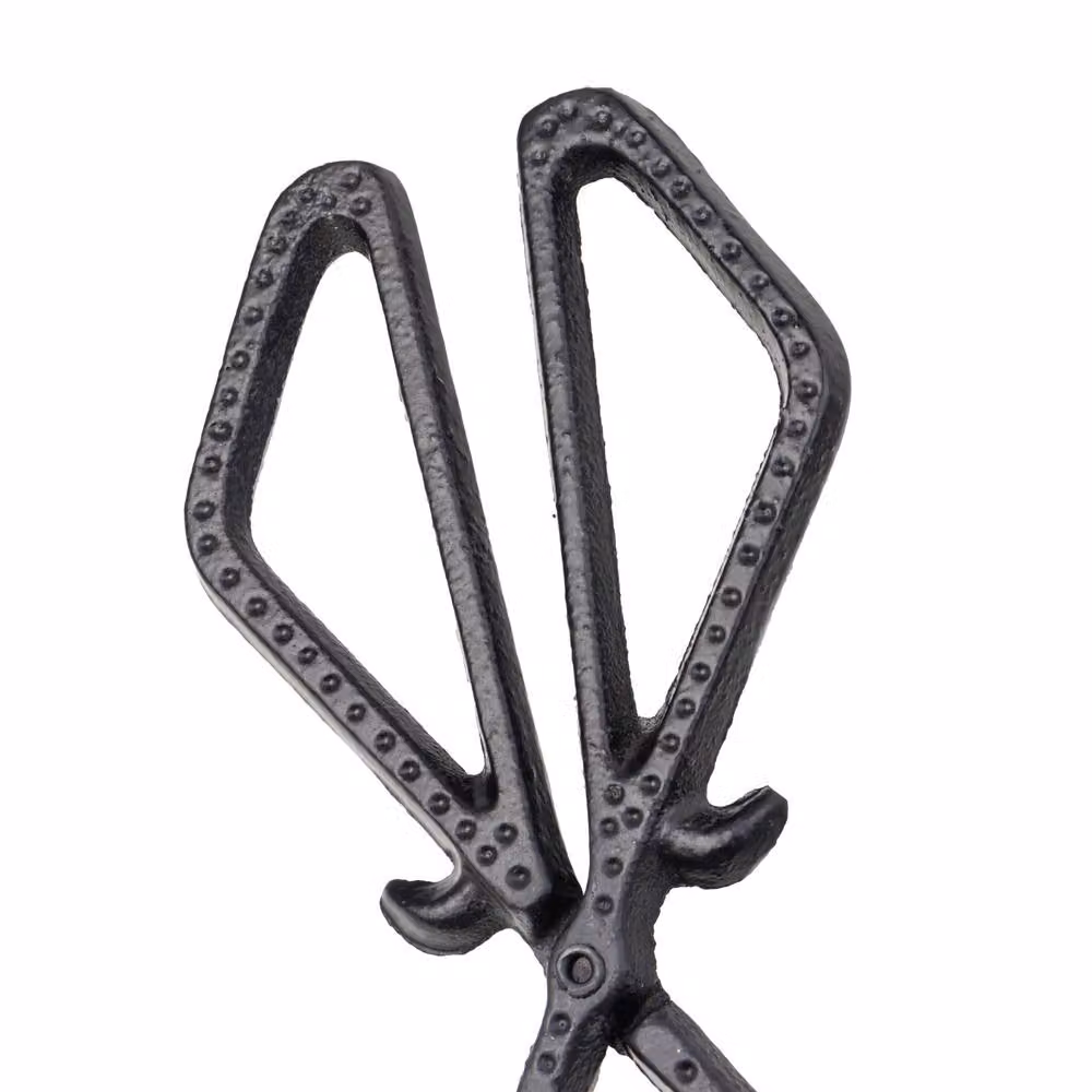 JVL Longford Fireside Tongs in Black for Fireplaces and Log Burners – 3