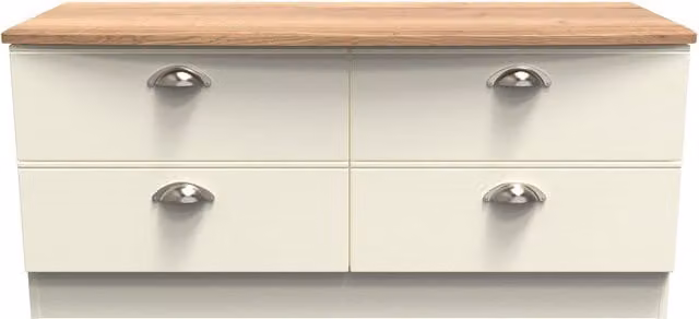 Ready Assembled 2 U Albert 4 Drawer Bed Box in Beige Oak – 1