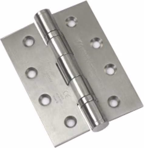 Unifix Silver Stainless Look Screw On Butt Hinge