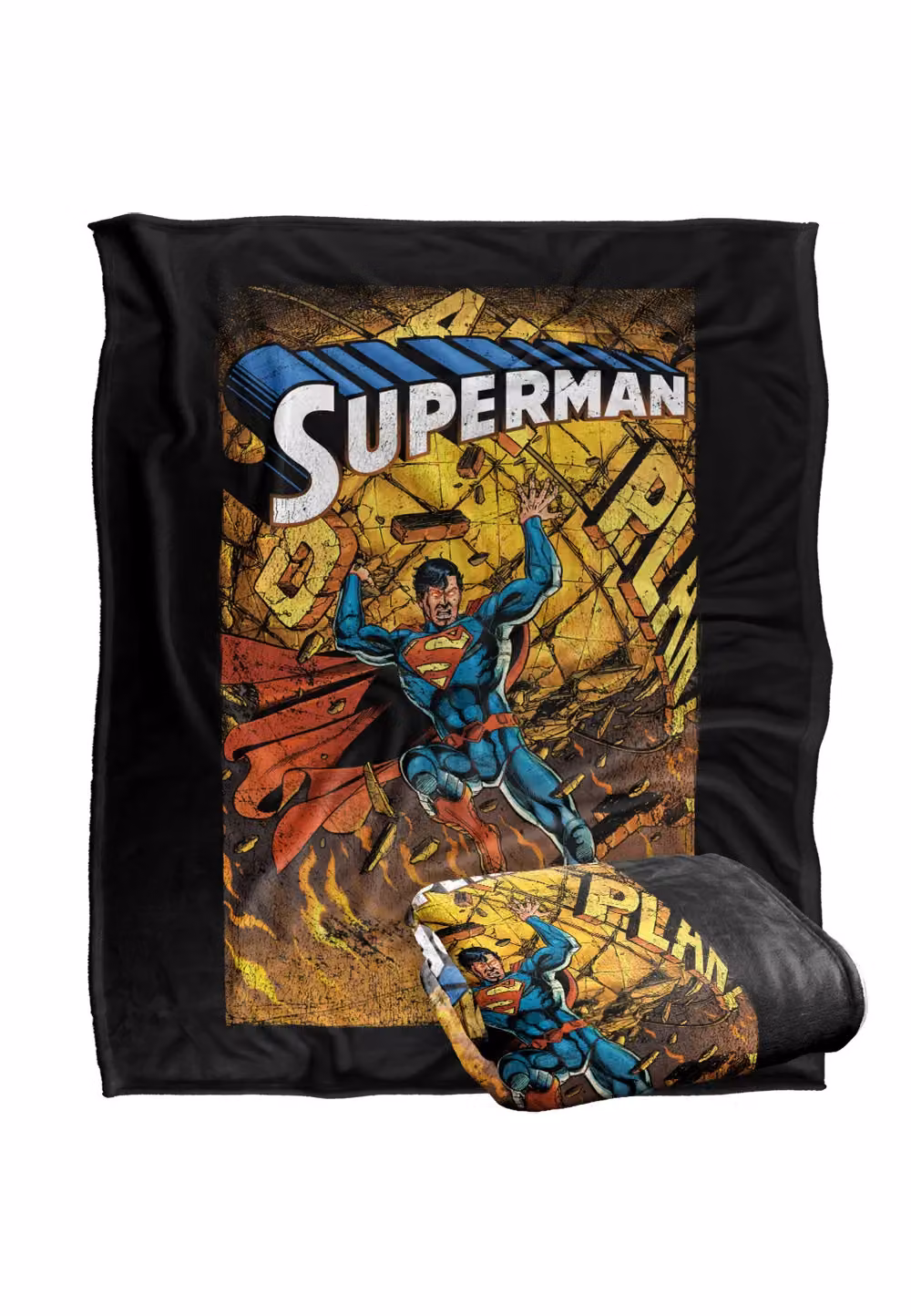 Superman DC Comics Silky Touch Super Soft Fleece Throw Blanket, White, W/D/H: 152 x 127 cm – 8