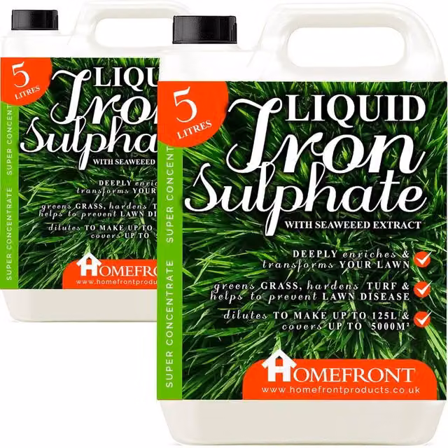 Homefront Liquid Iron Sulphate for Hardening Turf and Grass, 10 l